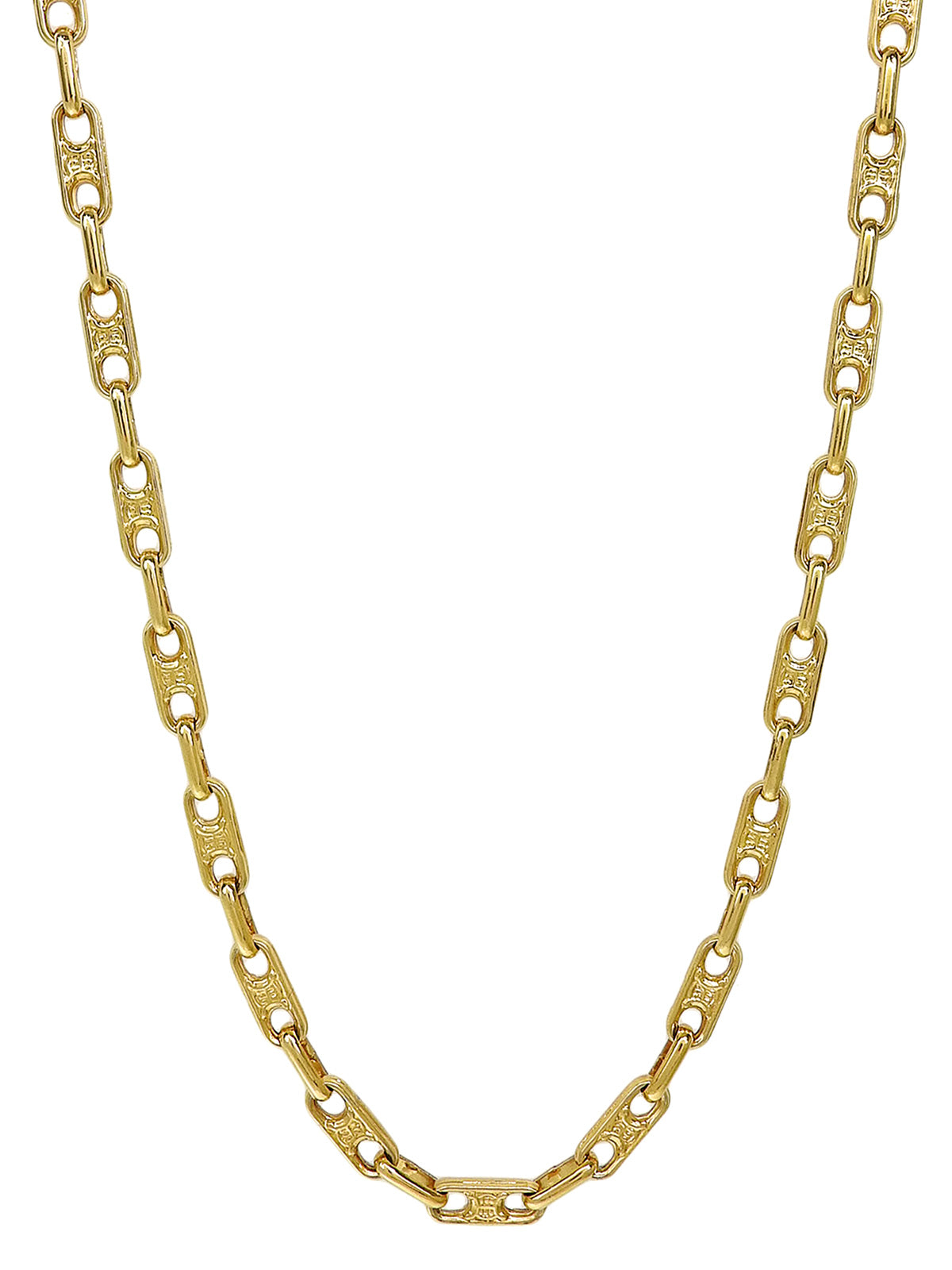 Macadam Chain Necklace Gold