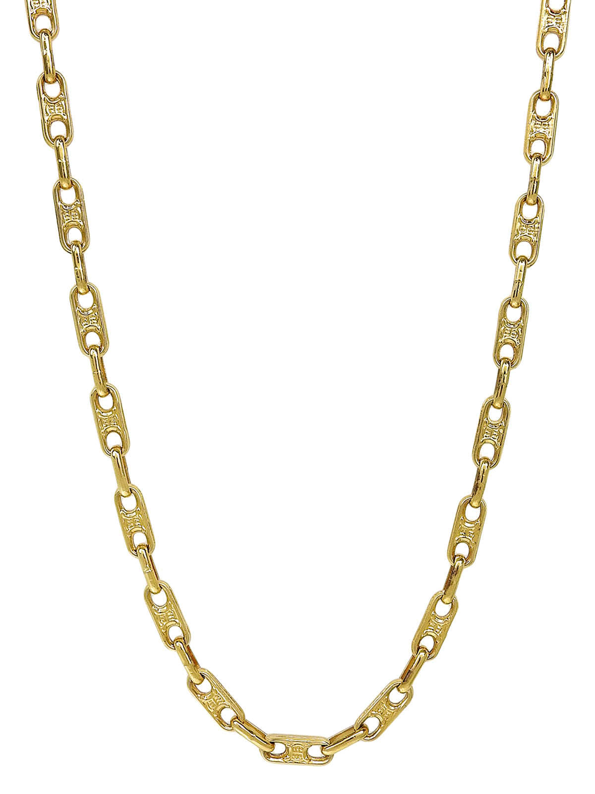 Macadam Chain Necklace Gold