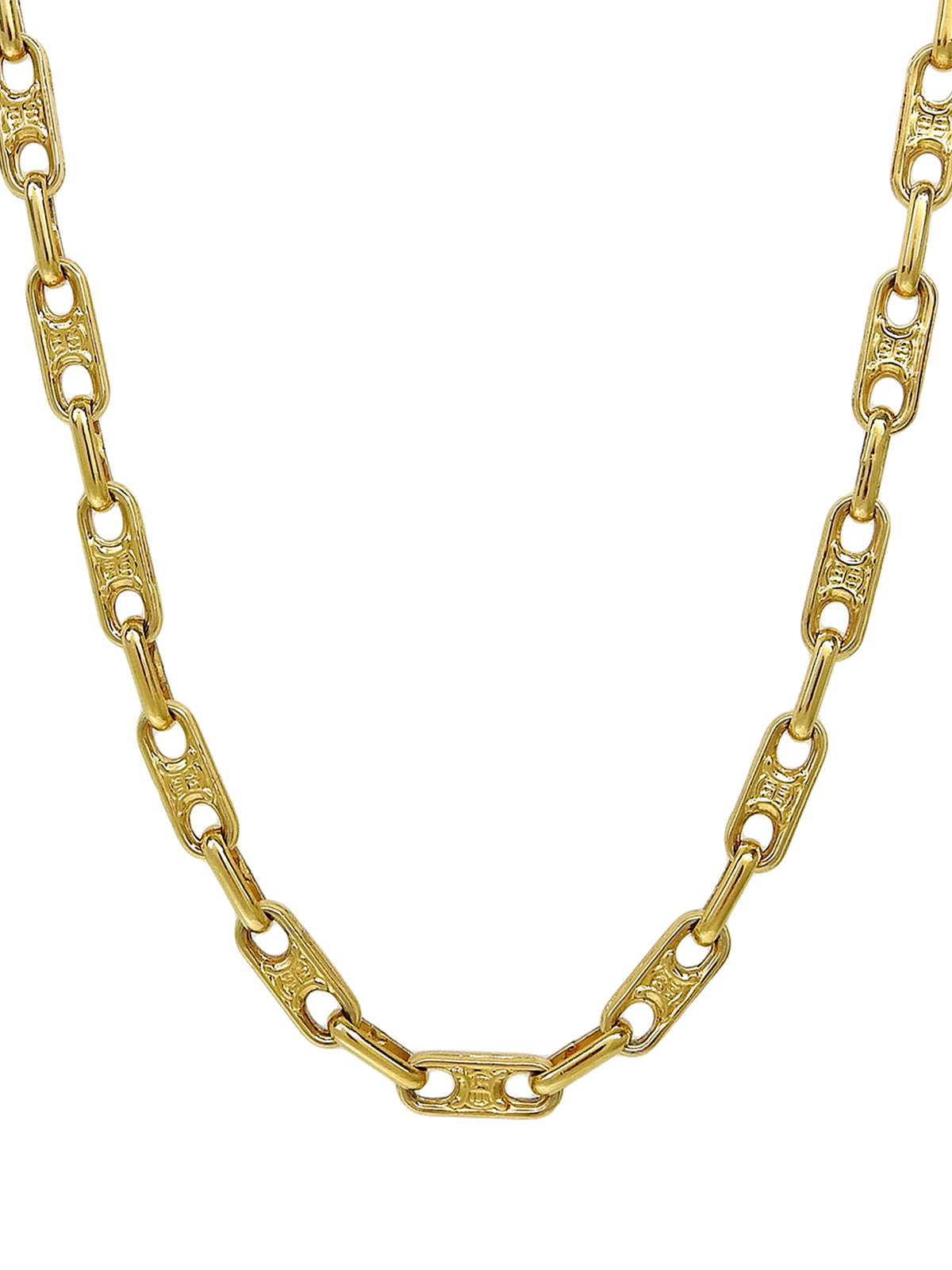 Macadam Chain Necklace Gold