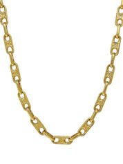 Macadam Chain Necklace Gold