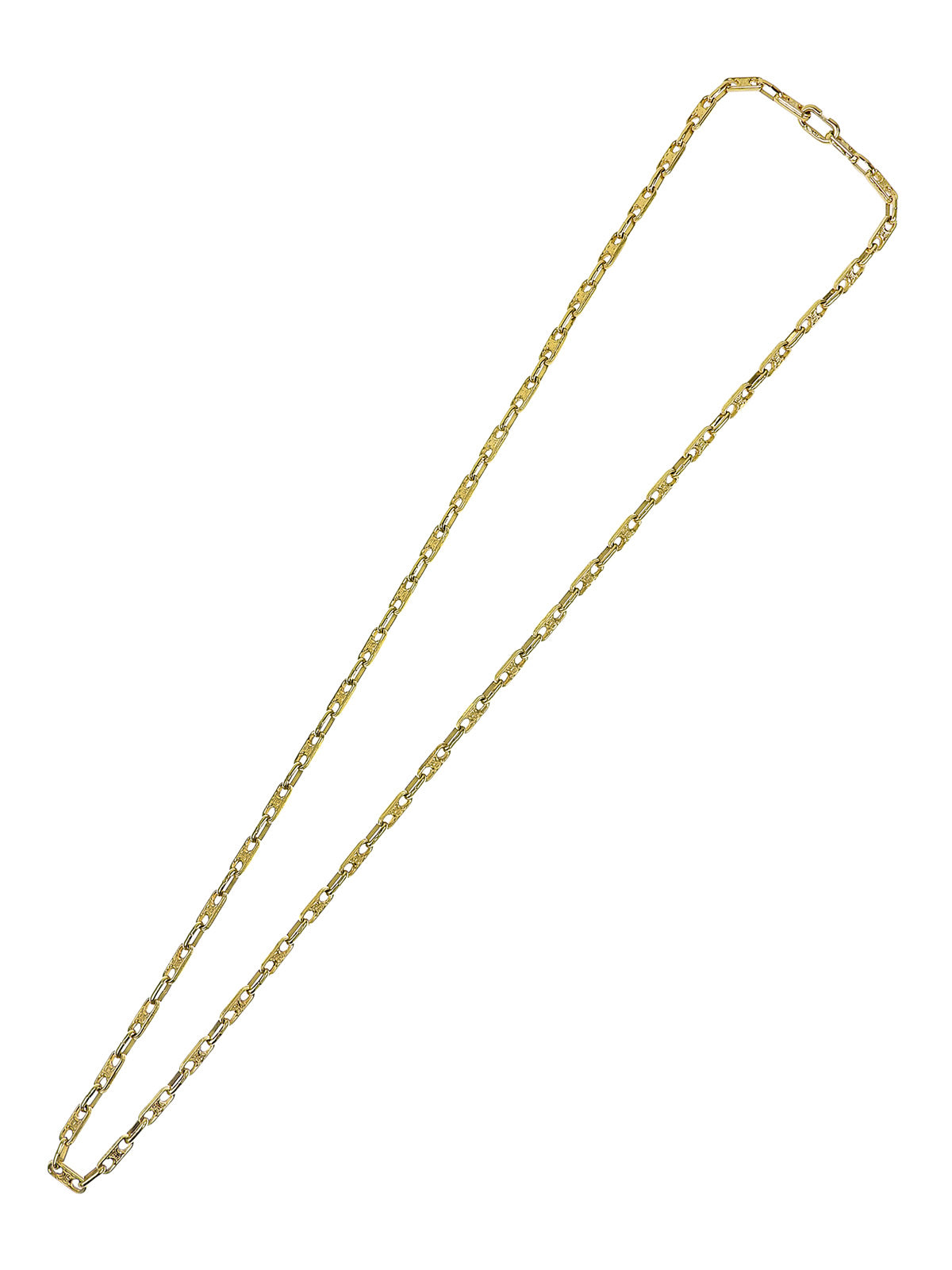 Macadam Chain Necklace Gold