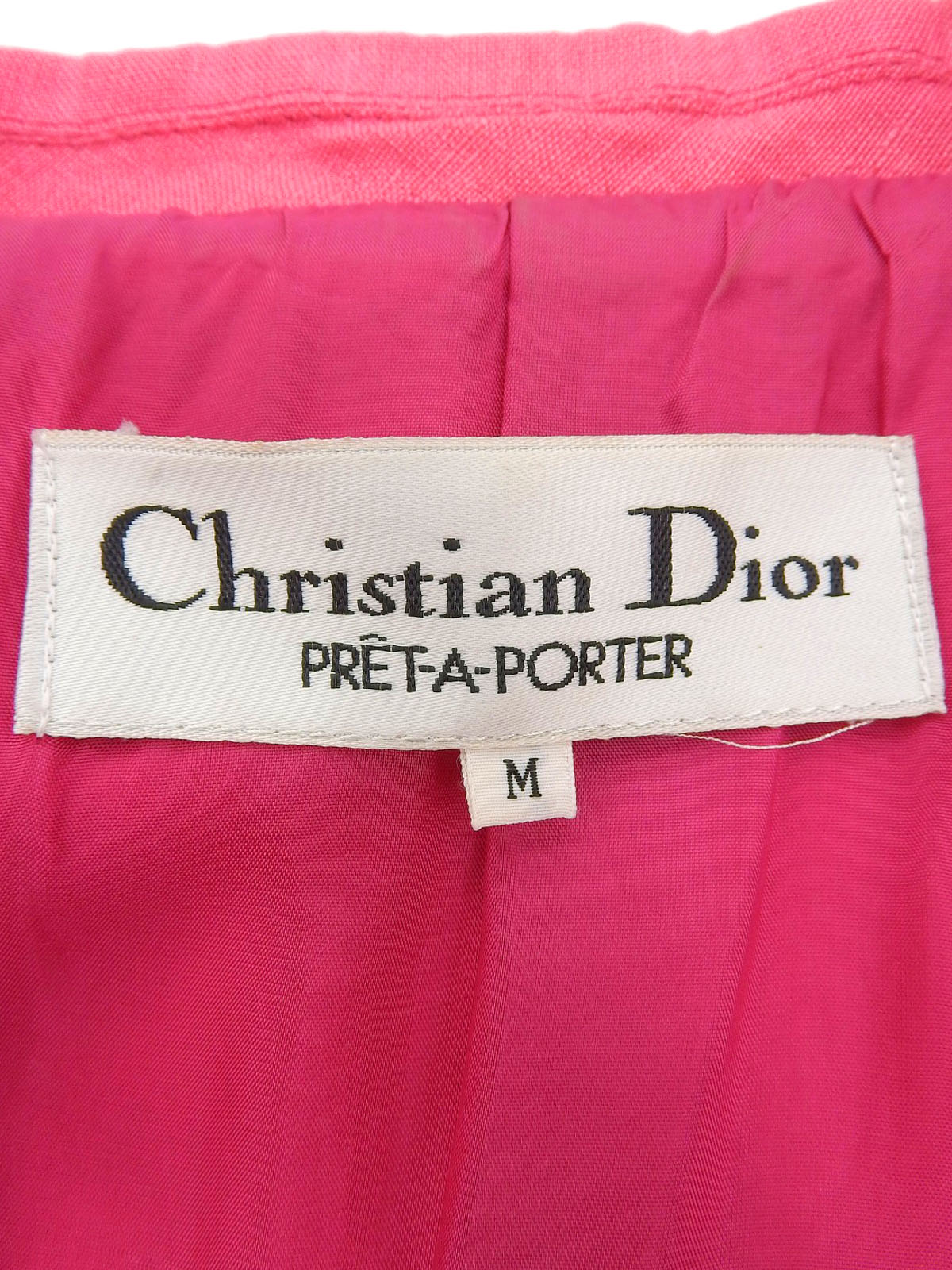 Pink square button jacket