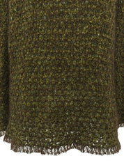 1998 Tweed CC Mark 纽扣开衫 绿/棕