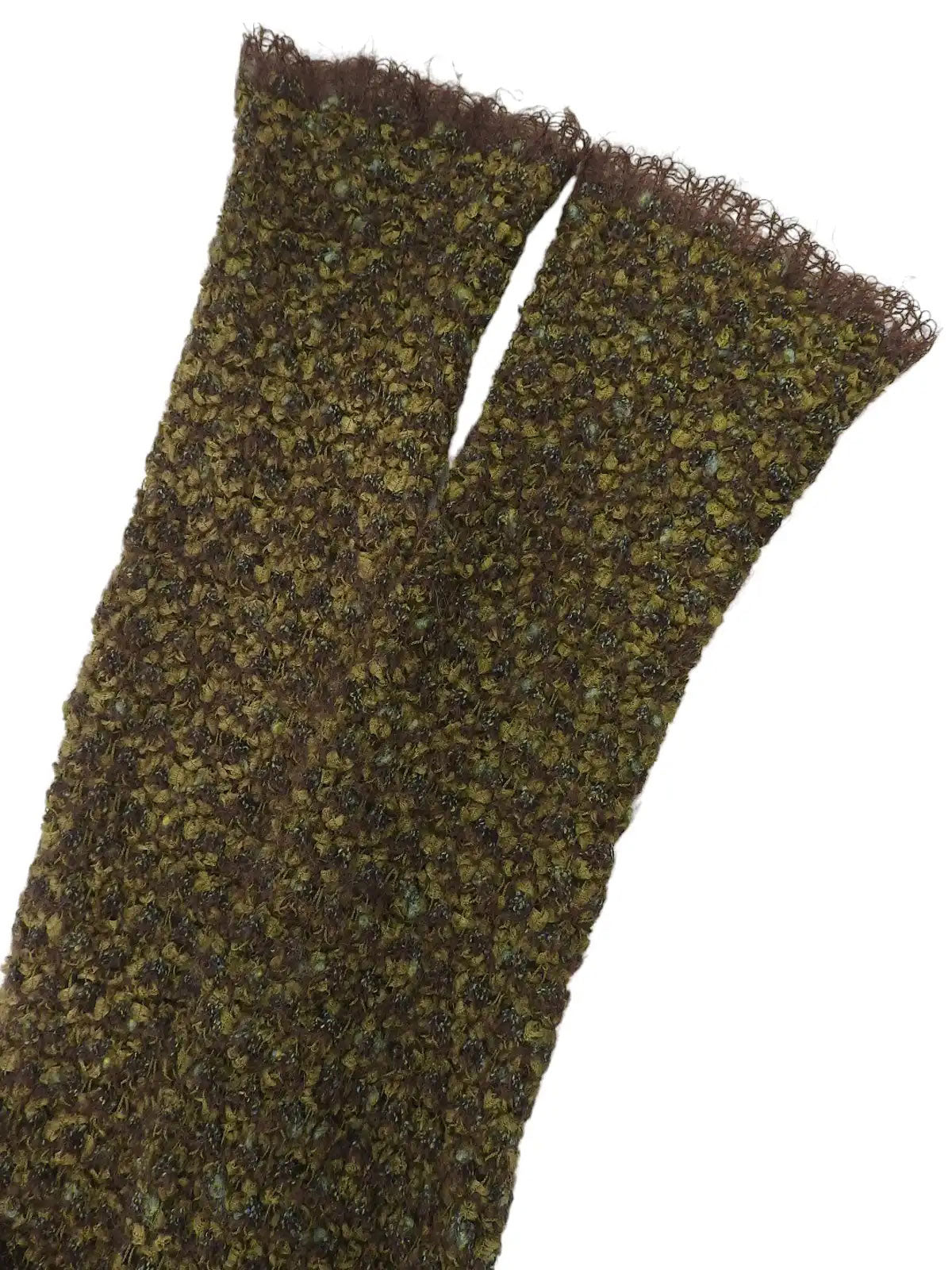 1998 Tweed CC Mark 纽扣开衫 绿/棕