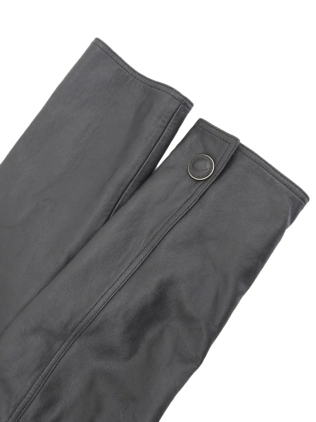 黑色美杜莎纽扣腰带夹克