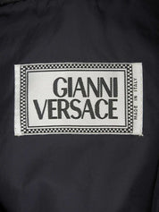 黑色美杜莎纽扣腰带夹克