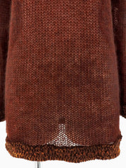 1998 Mohair CC Mark Plate Turtleneck Knit, Wine Red