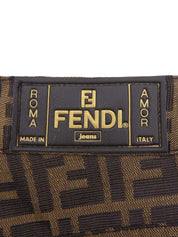 FF Zucca Pattern Pants Brown
