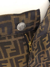 FF Zucca Pattern Pants Brown