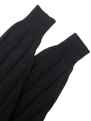 Logo Embroidered Knit Sweater in Black