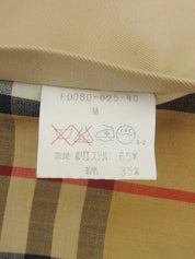 Nova 米色格纹衬里圆领大衣