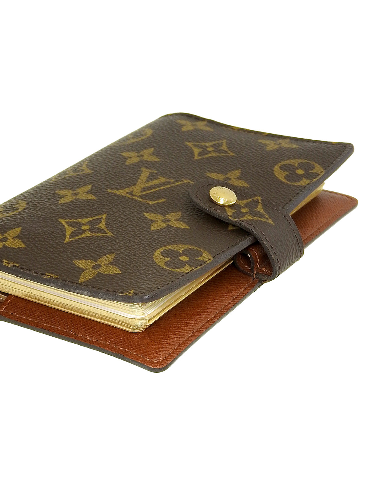 2002 Canvas Monogram Agenda Brown
