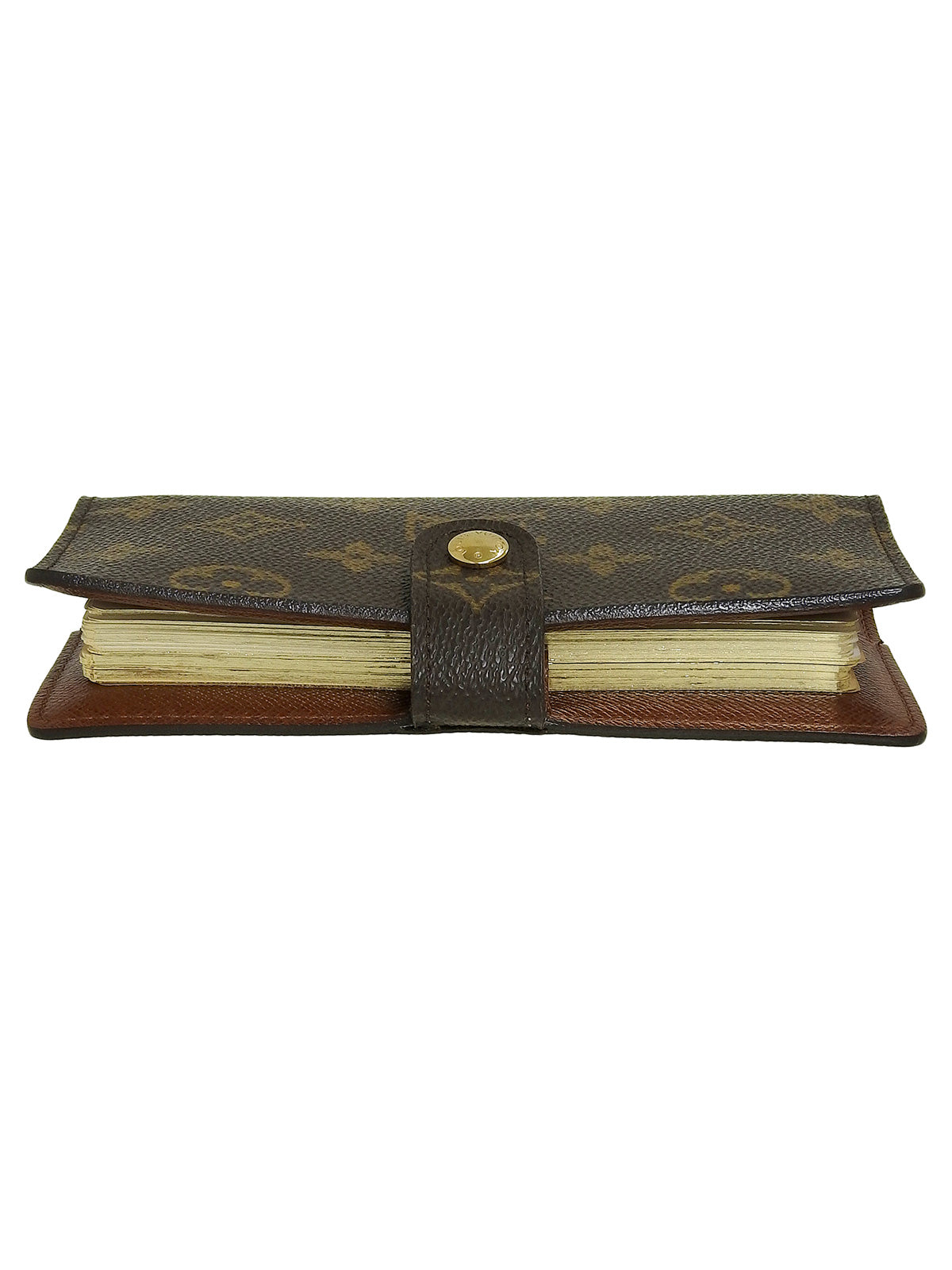 2002 Canvas Monogram Agenda Brown