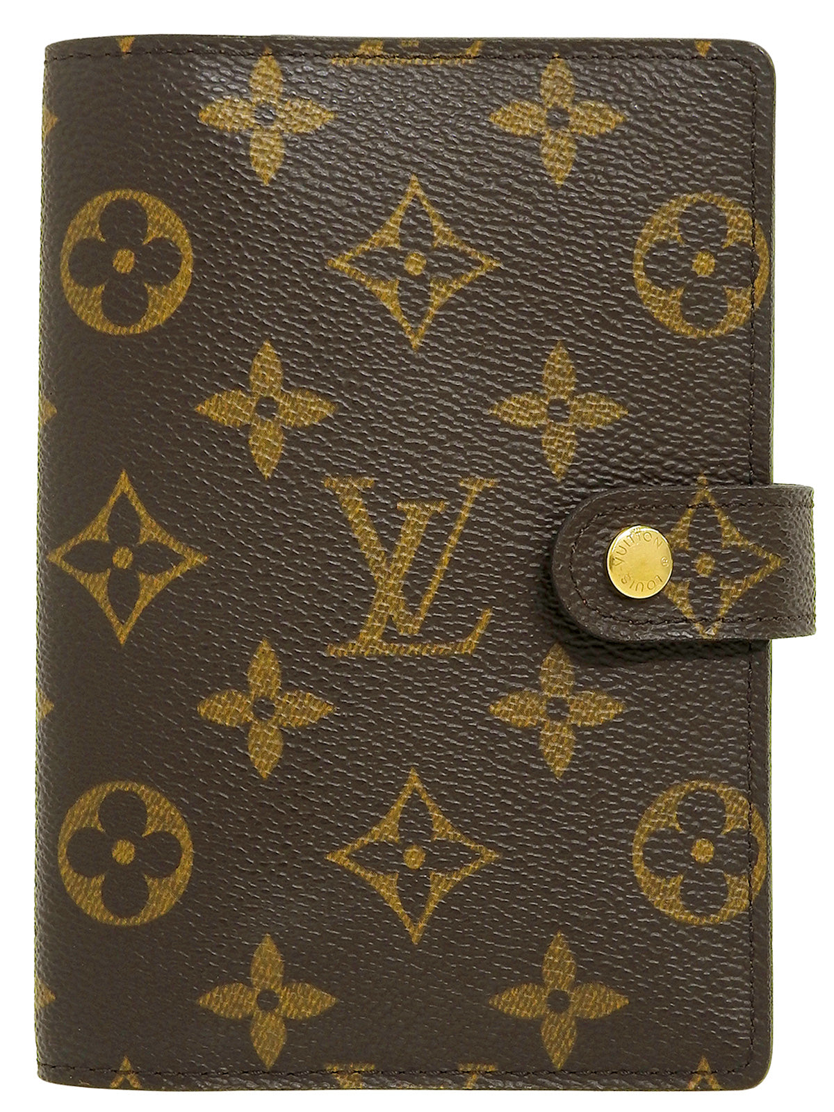 2002 Canvas Monogram Agenda Brown