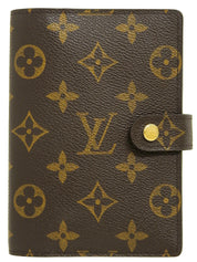 2002 Canvas Monogram Agenda Brown