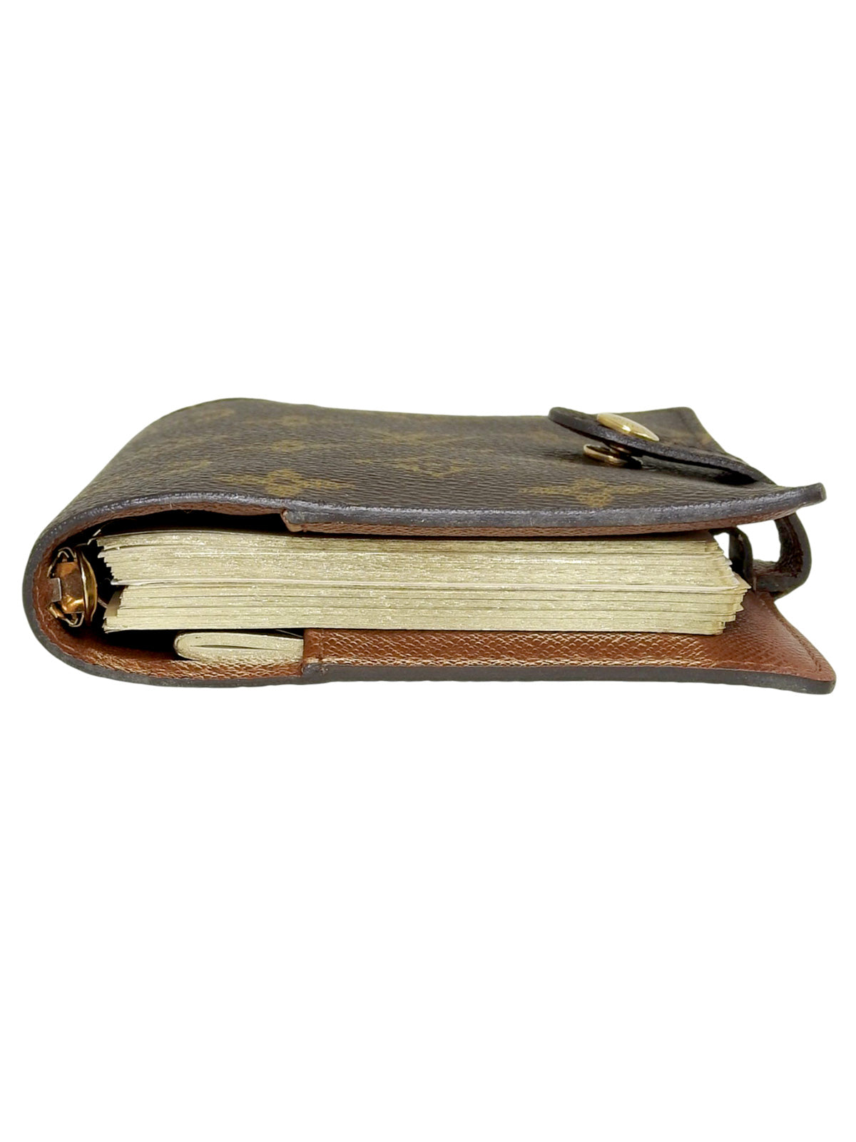 2002 Canvas Monogram Agenda Brown