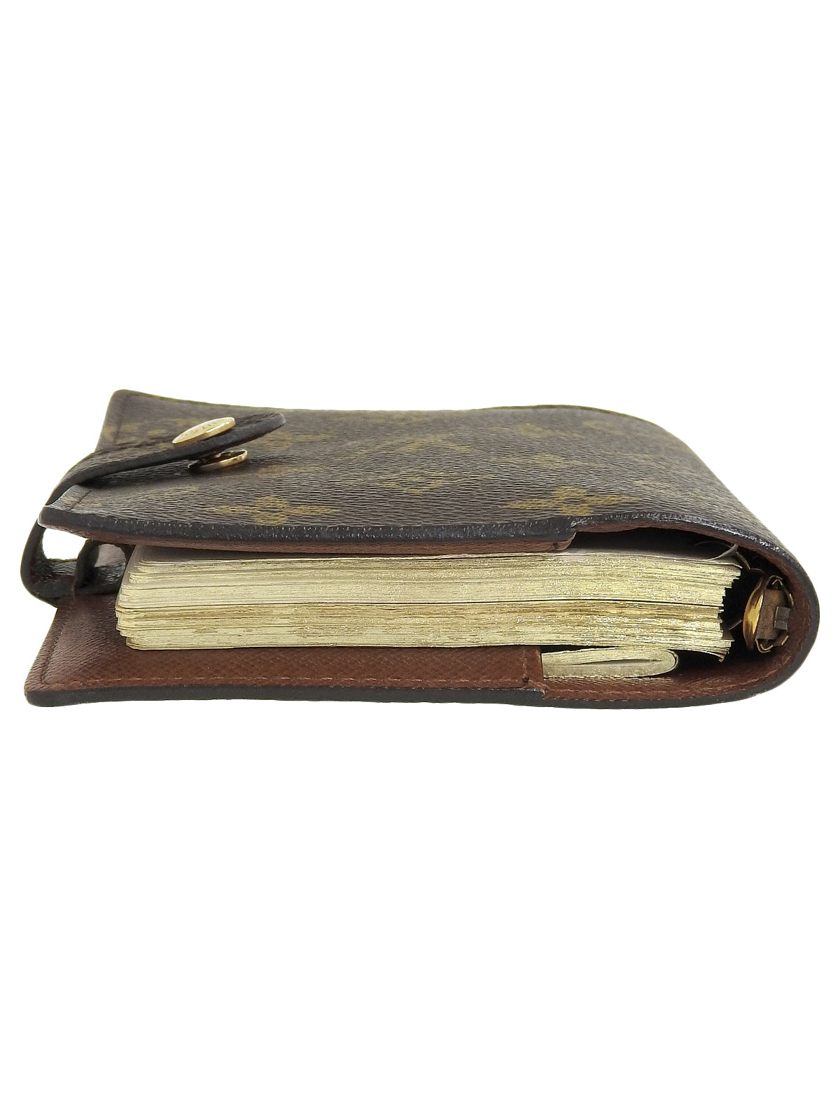 2002 Canvas Monogram Agenda Brown