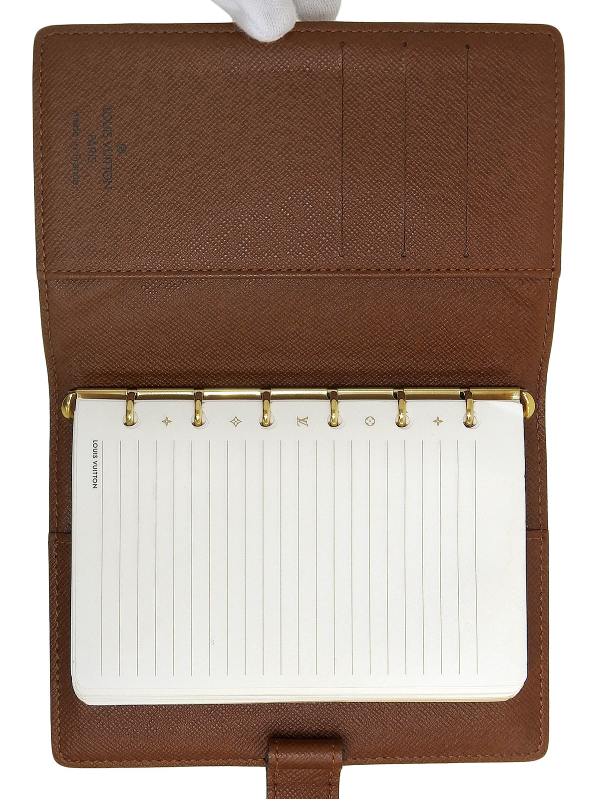 2002 Canvas Monogram Agenda Brown