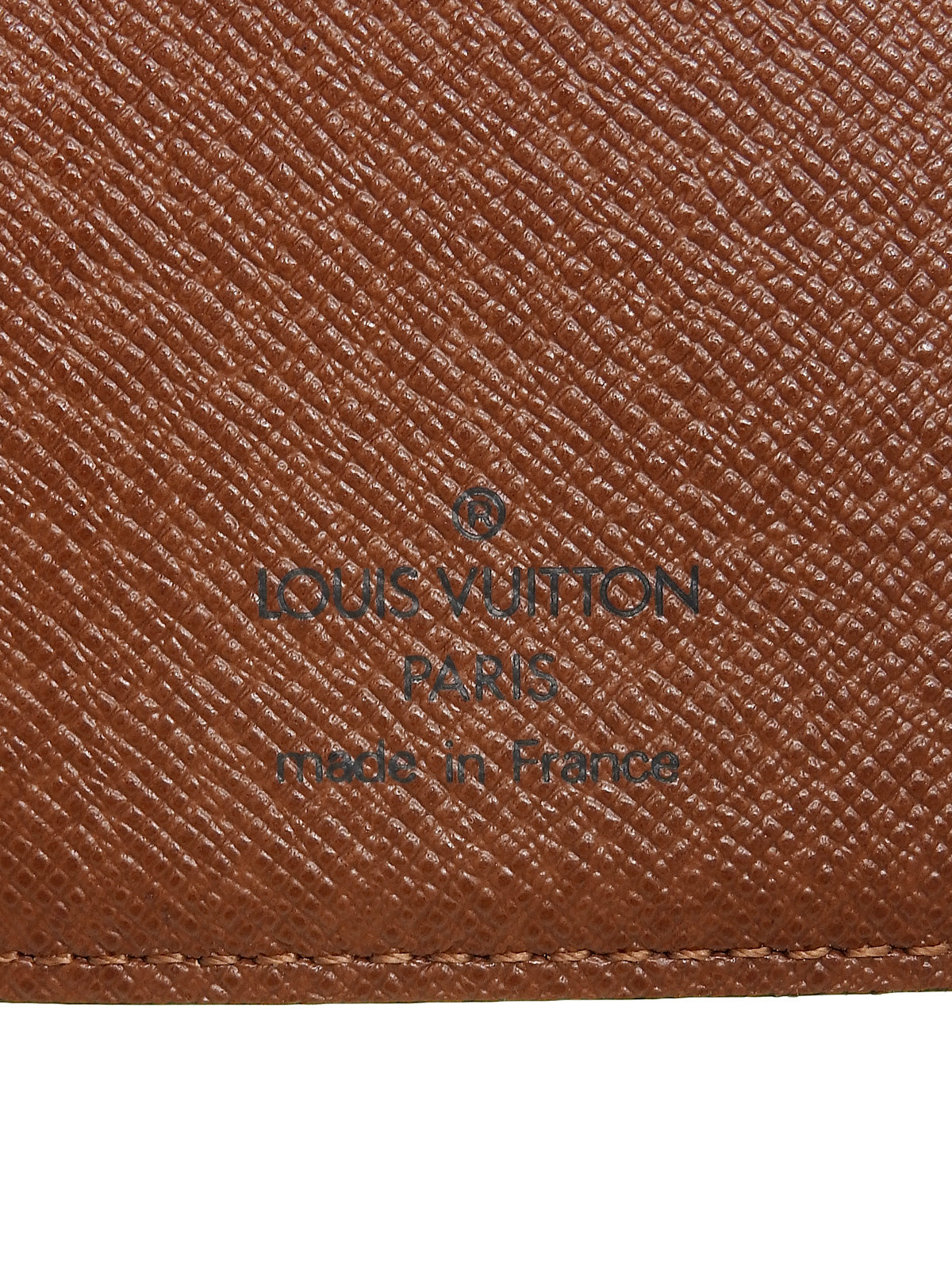 2002 Canvas Monogram Agenda Brown
