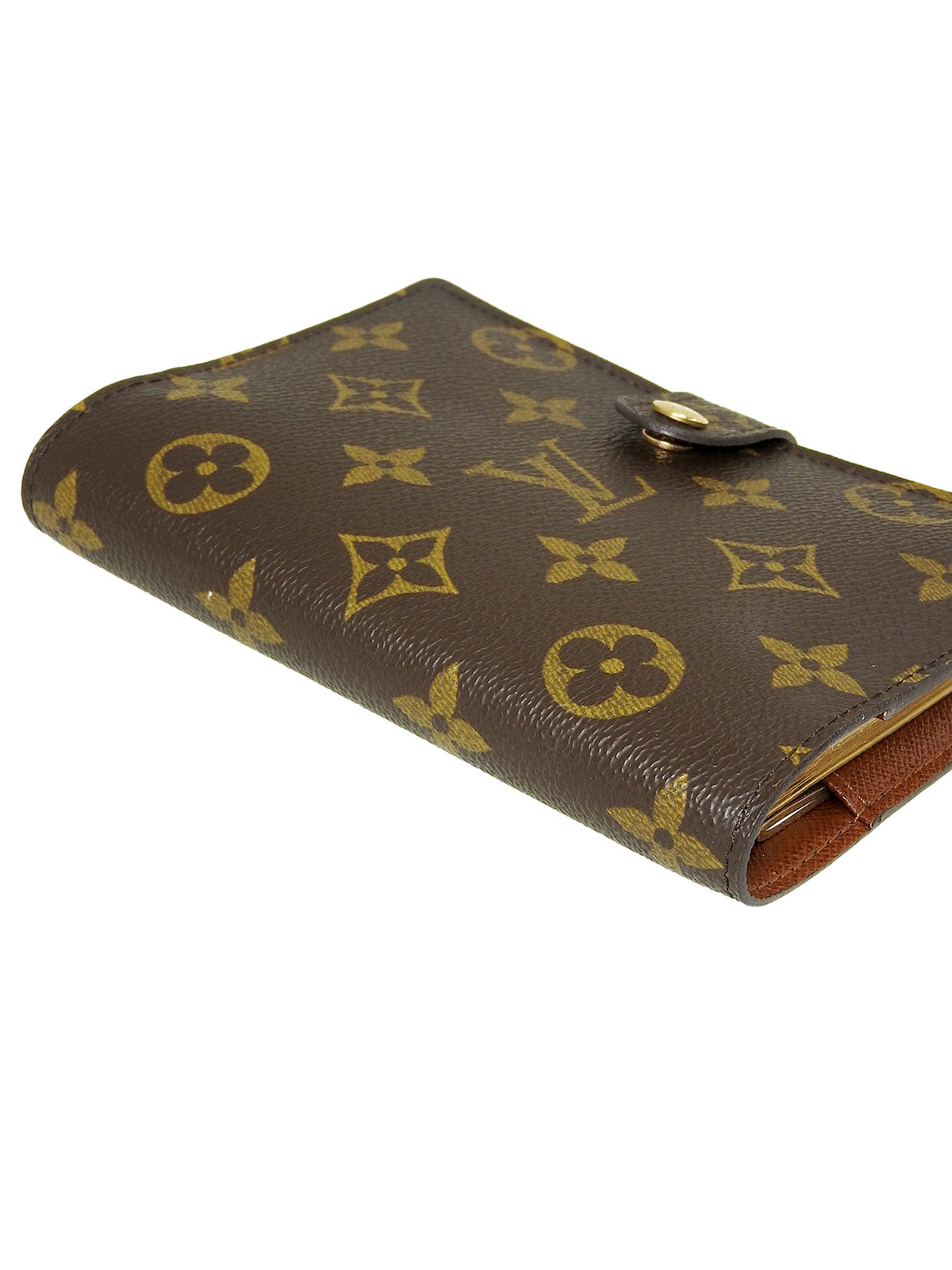 2002 Canvas Monogram Agenda Brown