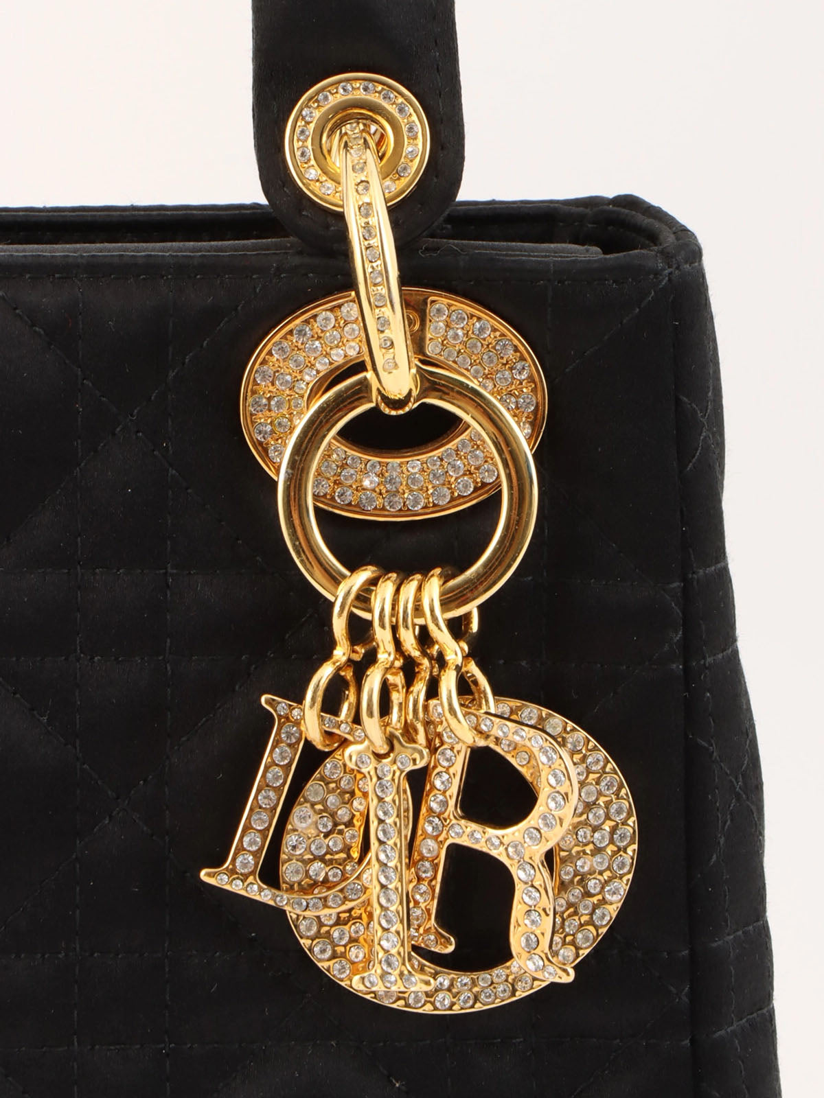 Lady Dior 缎面迷你黑色款