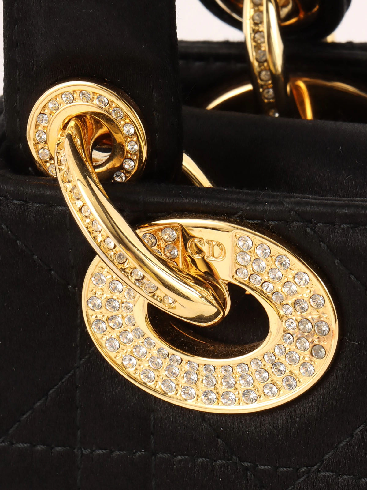 Lady Dior 缎面迷你黑色款