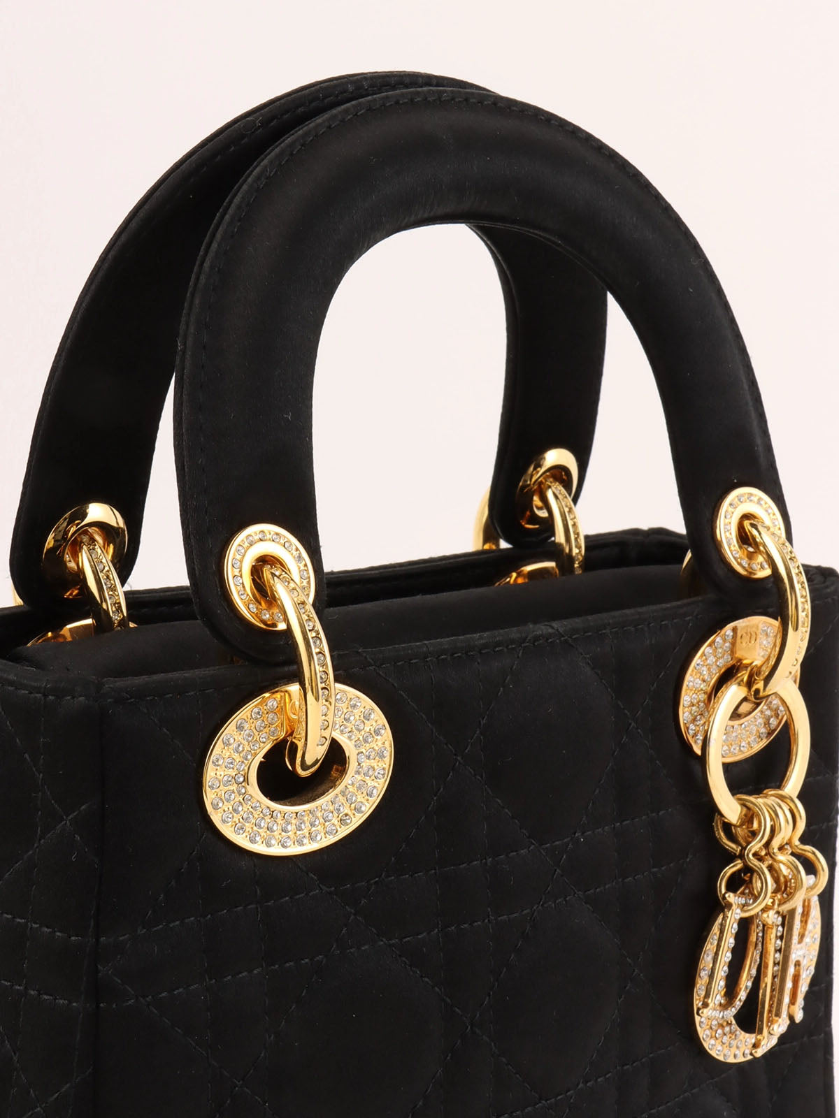 Lady Dior 缎面迷你黑色款