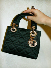 Lady Dior 缎面迷你黑色款