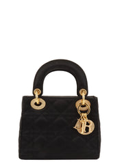 Lady Dior 缎面迷你黑色款
