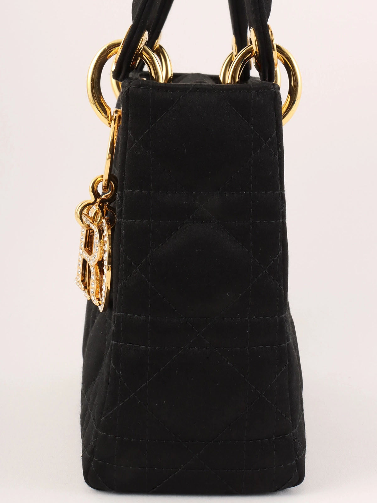 Lady Dior 缎面迷你黑色款