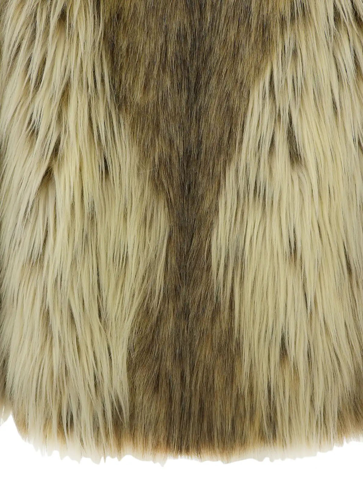 Faux fur jacket in beige/brown