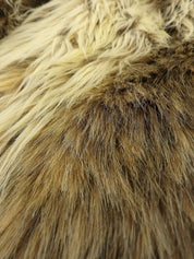 Faux fur jacket in beige/brown
