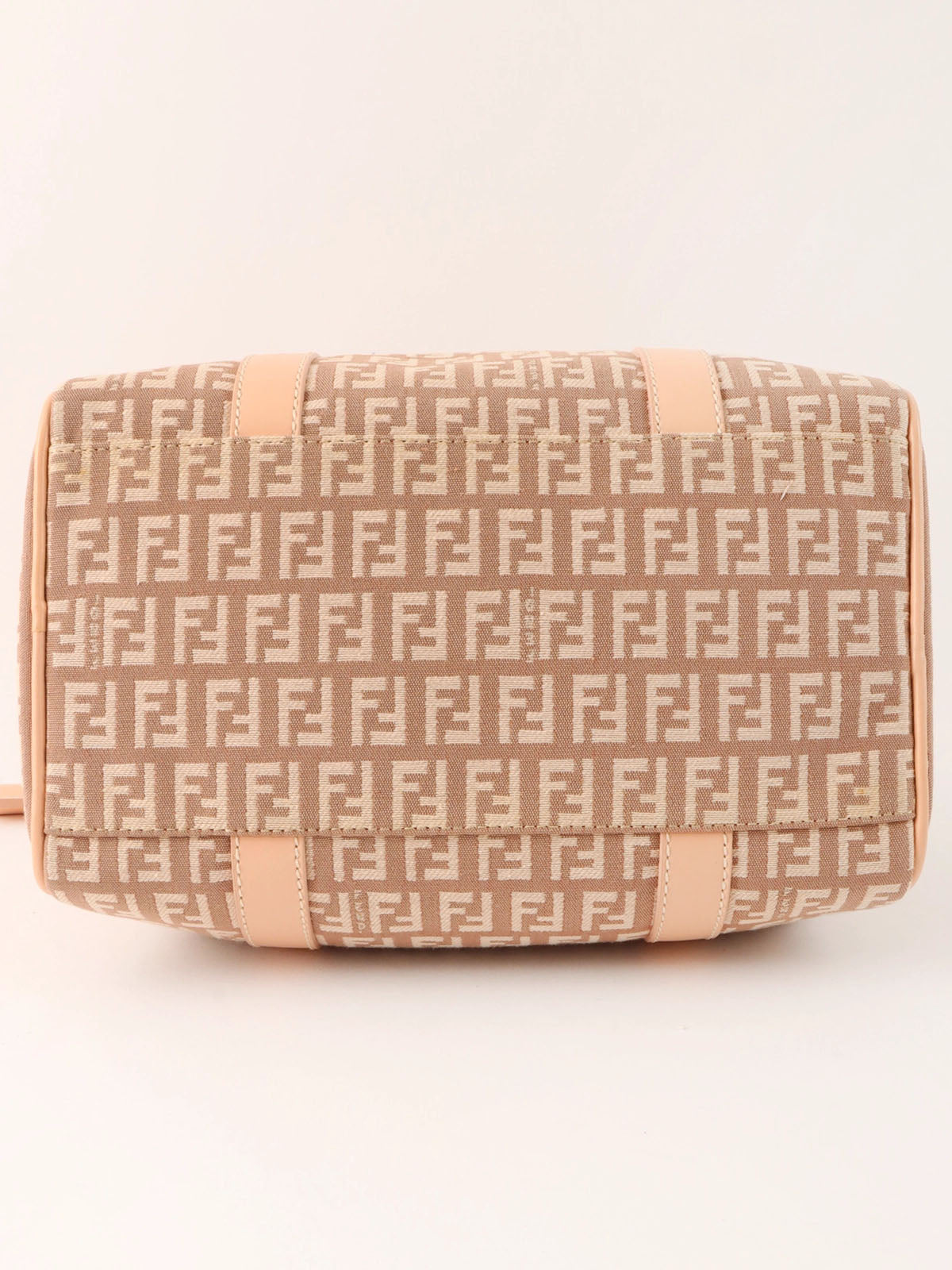 FF Zucchino Pattern Handbag in Pink Beige