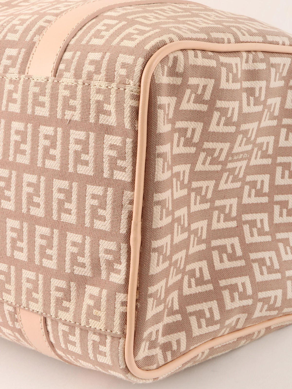 FF Zucchino Pattern Handbag in Pink Beige