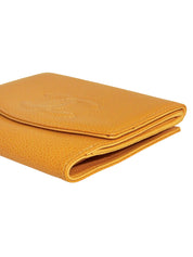 2000 Caviar Skin CC Mark Stitch Wallet in Mustard