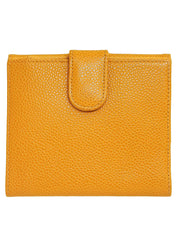 2000 Caviar Skin CC Mark Stitch Wallet in Mustard