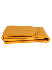 2000 Caviar Skin CC Mark Stitch Wallet in Mustard