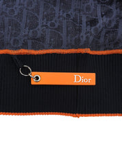 Trotter Pattern Half Sleeve Top in Navy/Orange