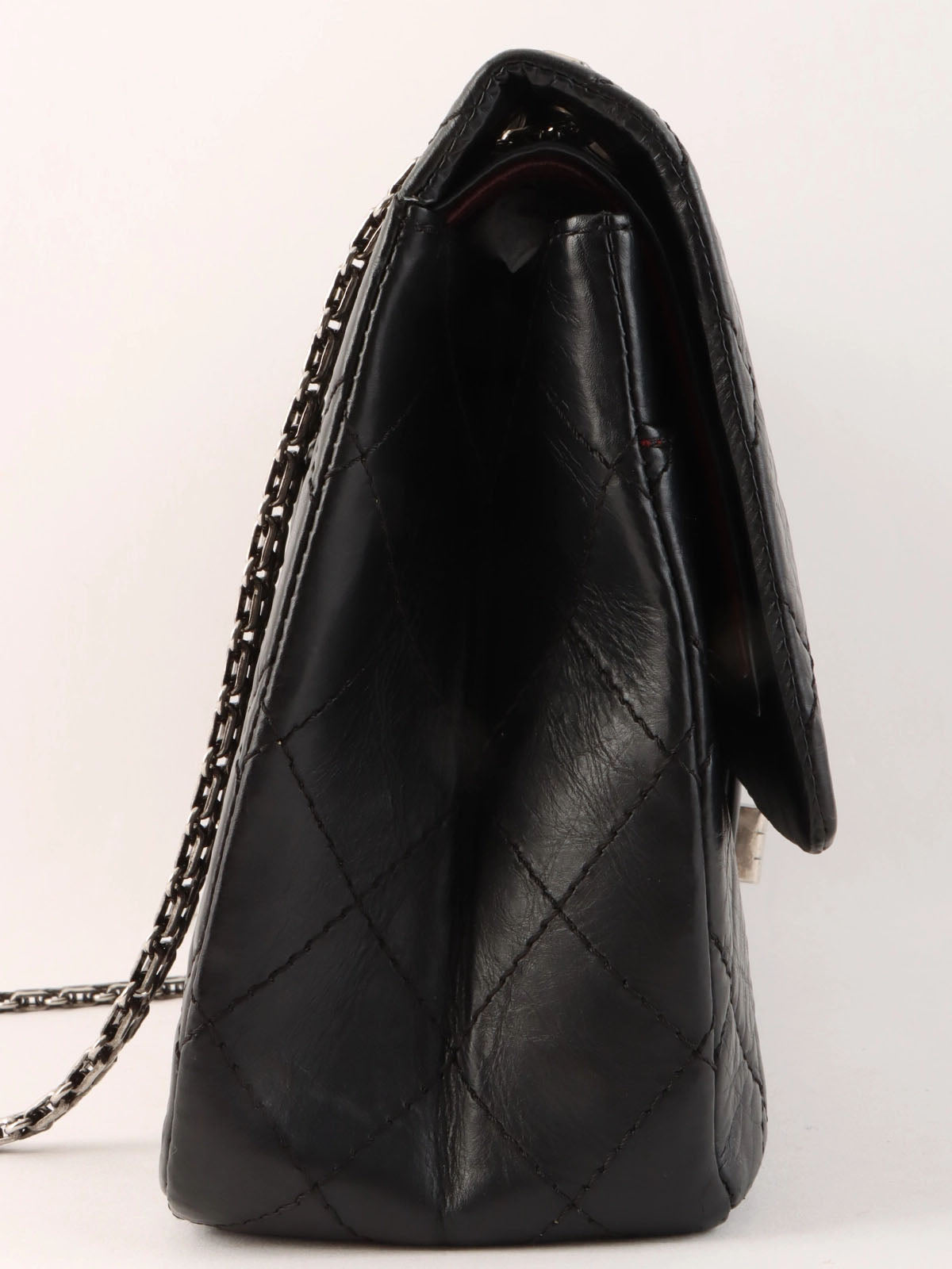 2008 2.55 Chain Shoulder Bag Black
