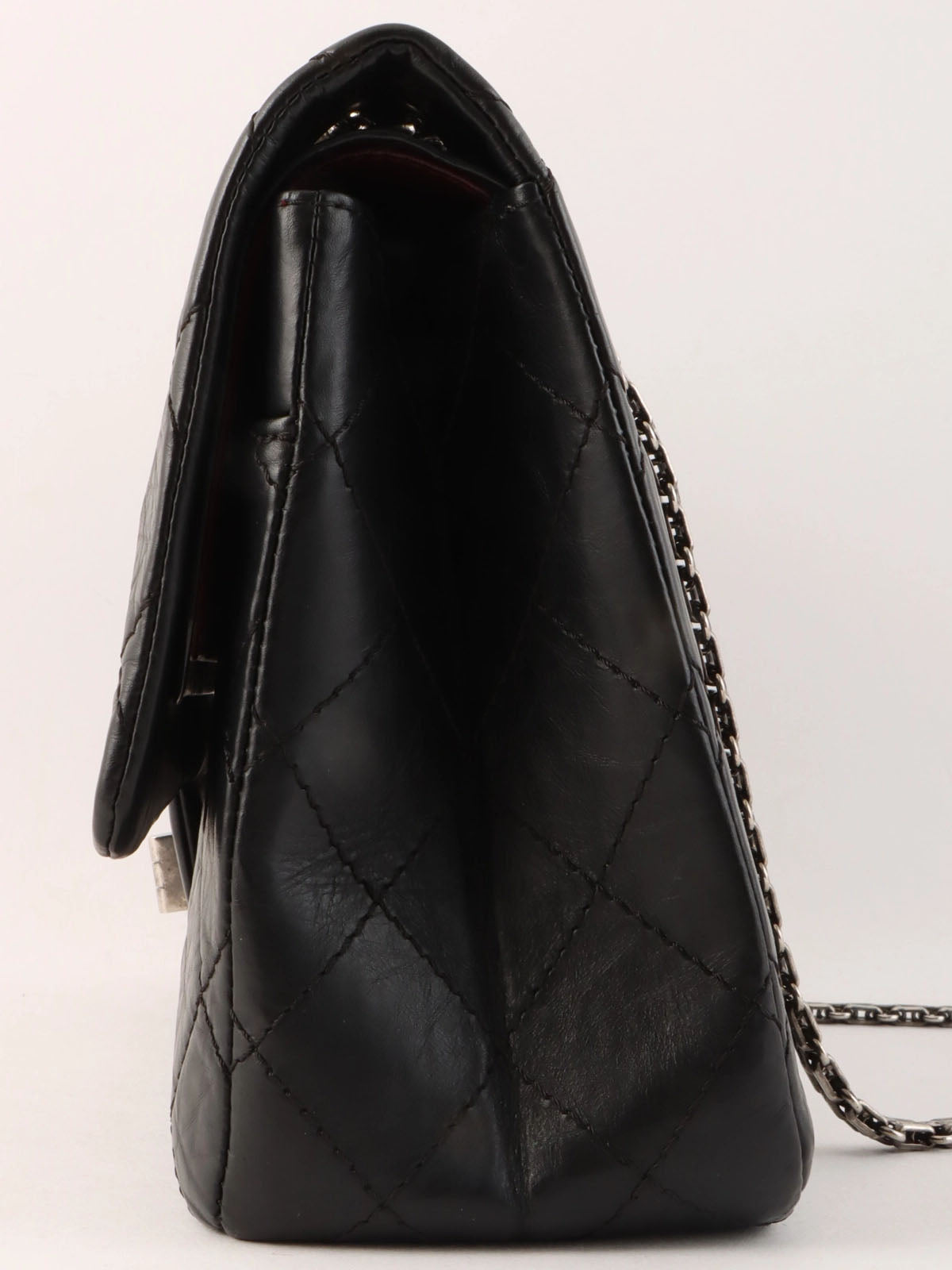 2008 2.55 Chain Shoulder Bag Black