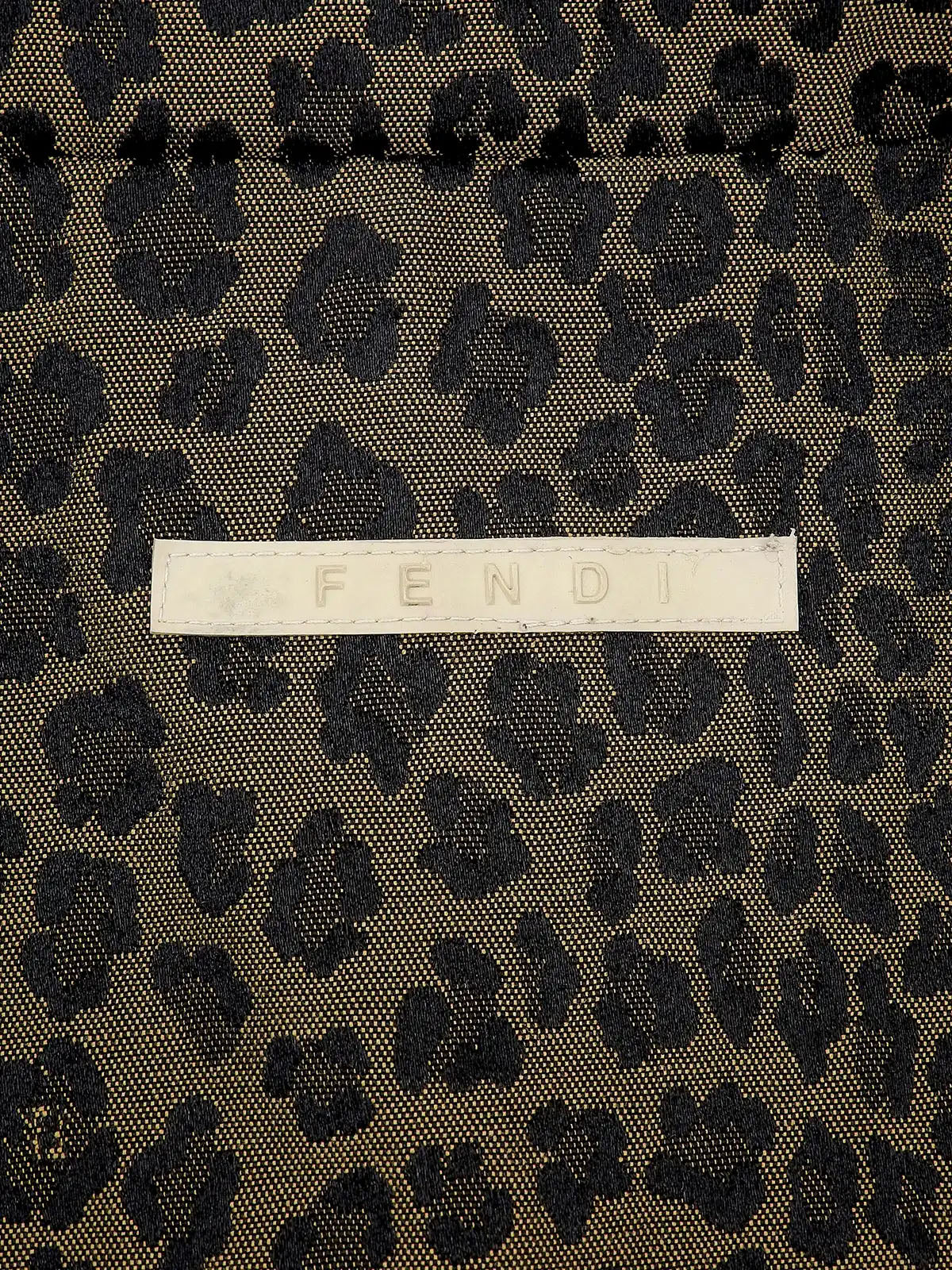 Leopard print coat in brown