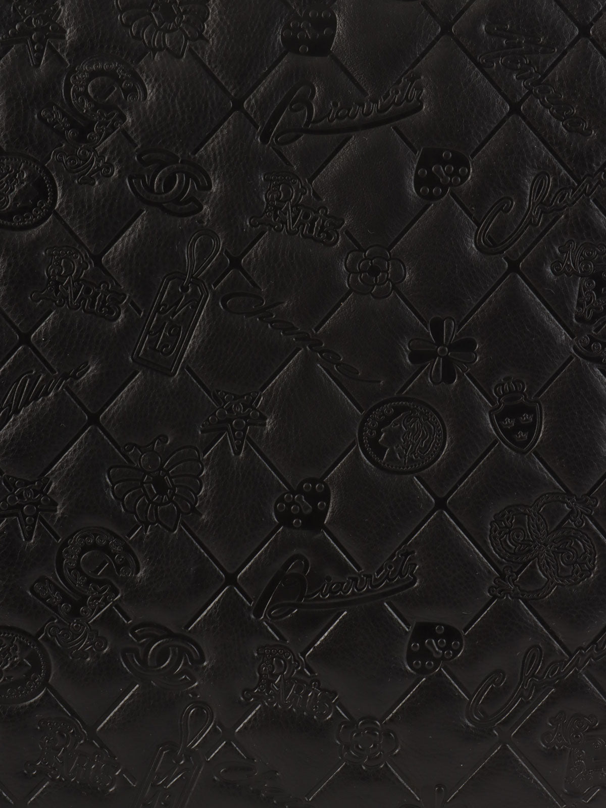 2010 Icon 压纹公文包,黑色