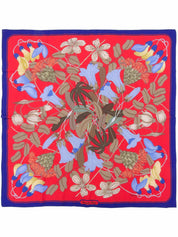 Flora Graeca 图案方巾 90 红色/多色