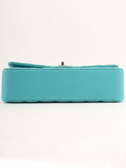 2014 Classic Flap Chain Bag, 25cm, Turquoise Blue