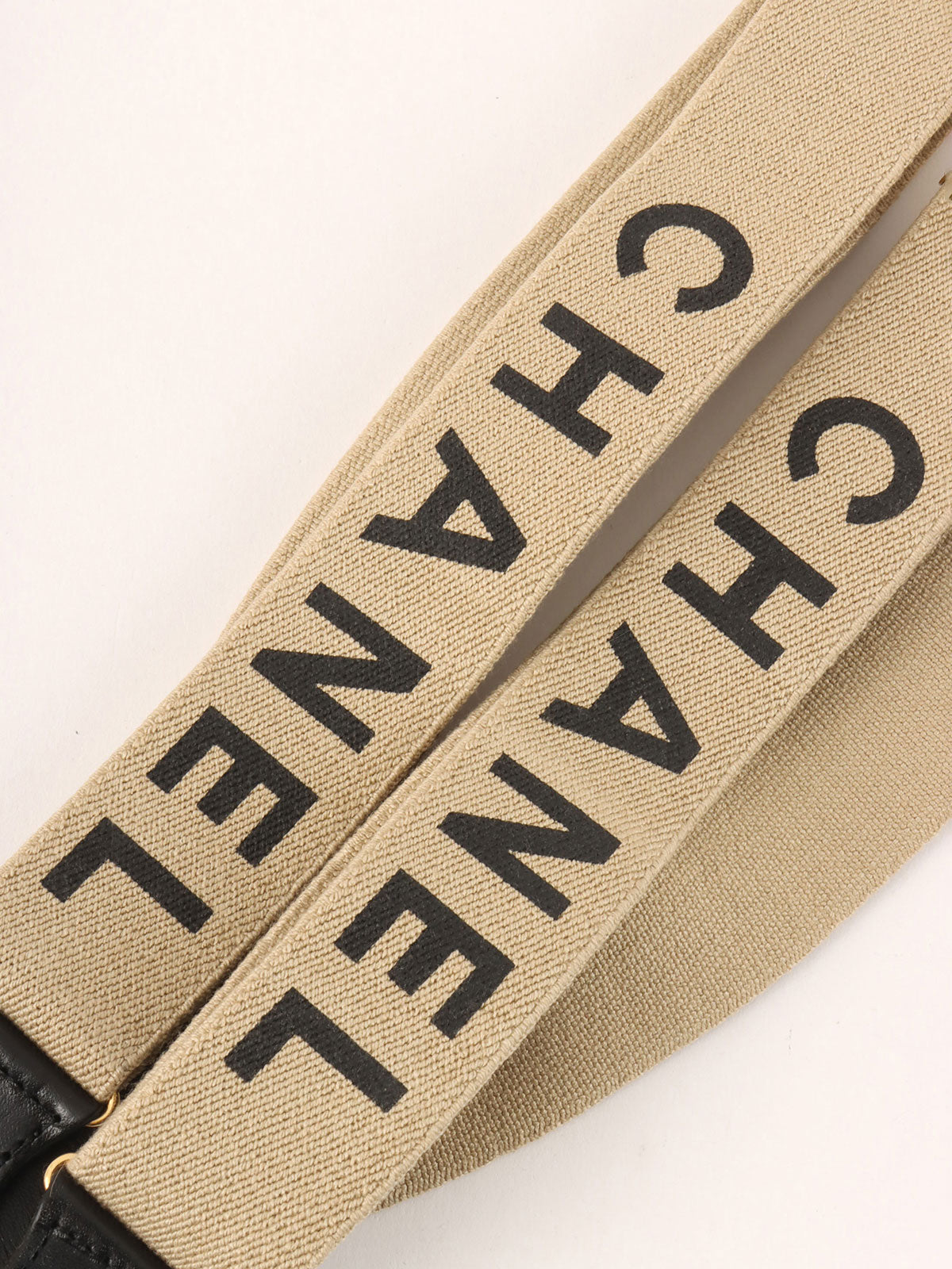 Logo Suspenders Beige