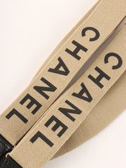 Logo Suspenders Beige