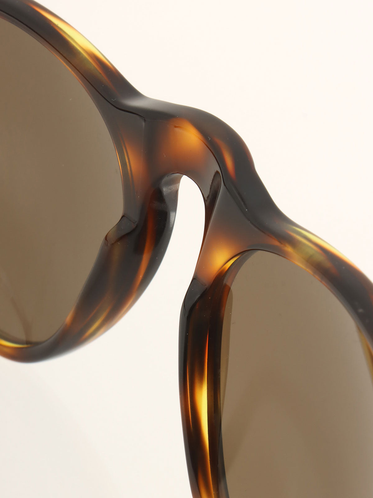 Brown Marble Pattern Side CC Logo Plate Sunglasses, Brown