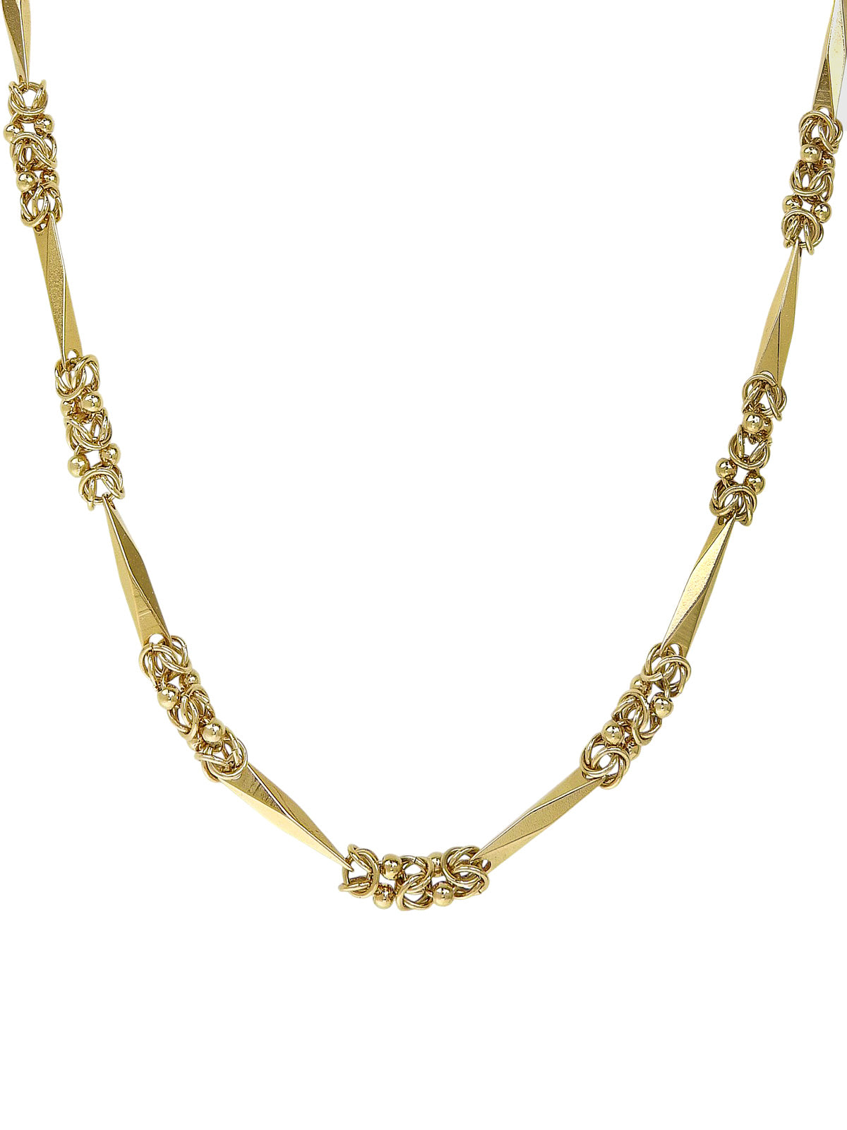 デザインチェーンネックレス ゴールド