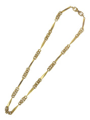 デザインチェーンネックレス ゴールド