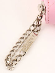 2004 Cambon logo zip long wallet in pink/black